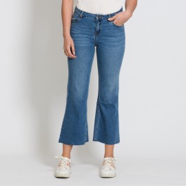 Jeans donna flare cropped