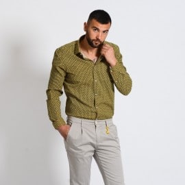 Camicia uomo fantasia margherita