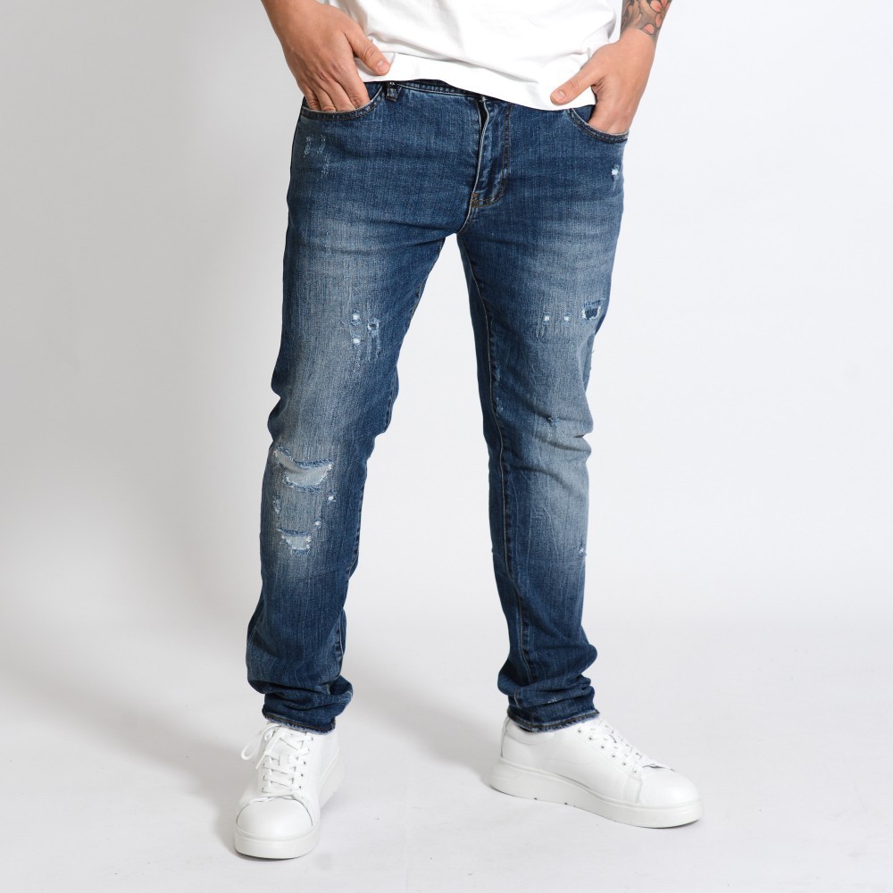 Jeans uomo in denim J14 skinny fit
