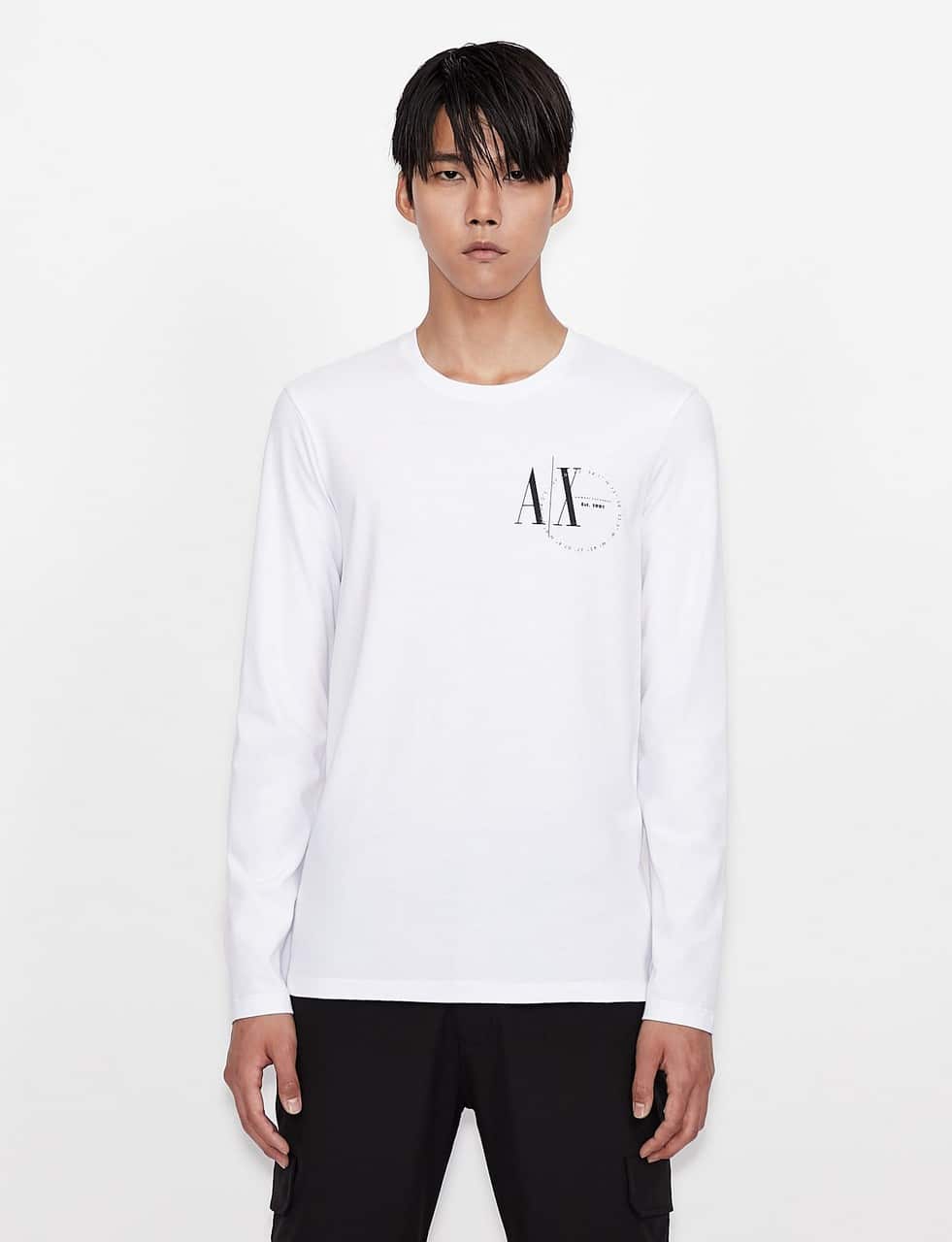 T-shirt manica lunga logata