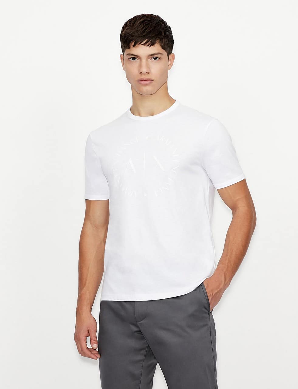 T-shirt logo tinta su A-X