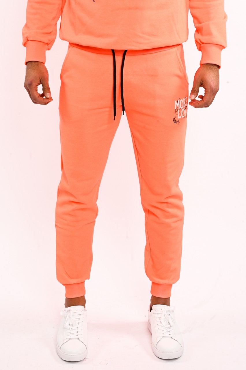 Pantalone tuta uomo more love fluo