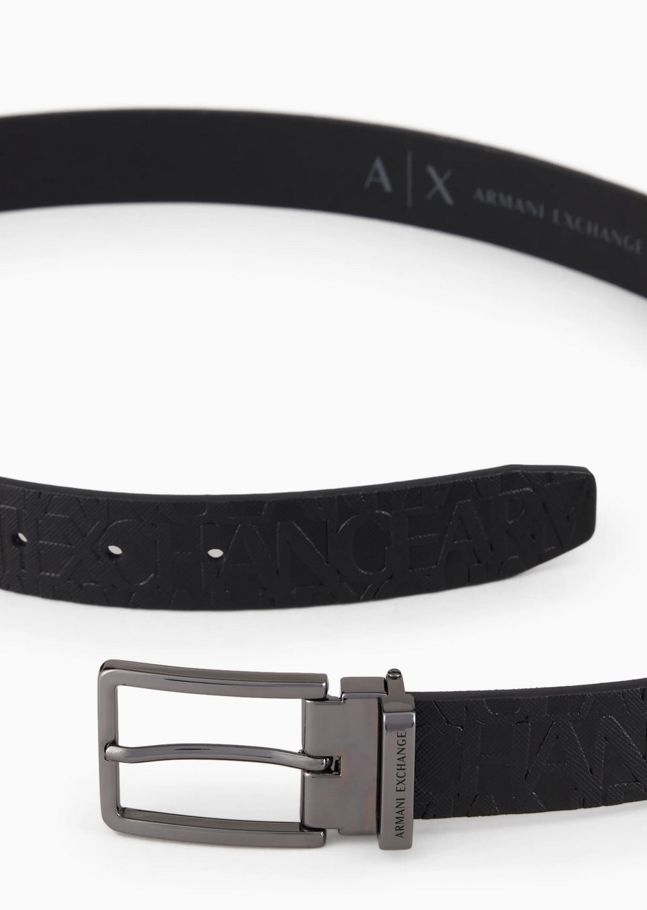 Armani exchange logo belt
