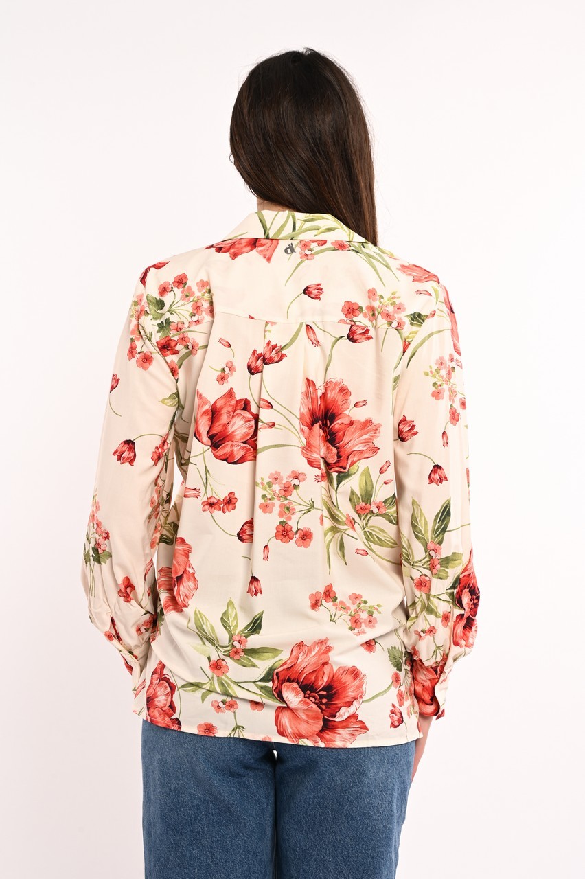 Camicia donna fantasia fiori Dixie - Foto 9 di 9