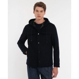 Giubbino in panno con cappuccio Manuel Ritz