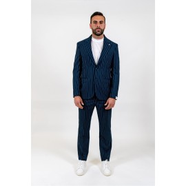 Abito uomo monopetto gessato Manuel Ritz